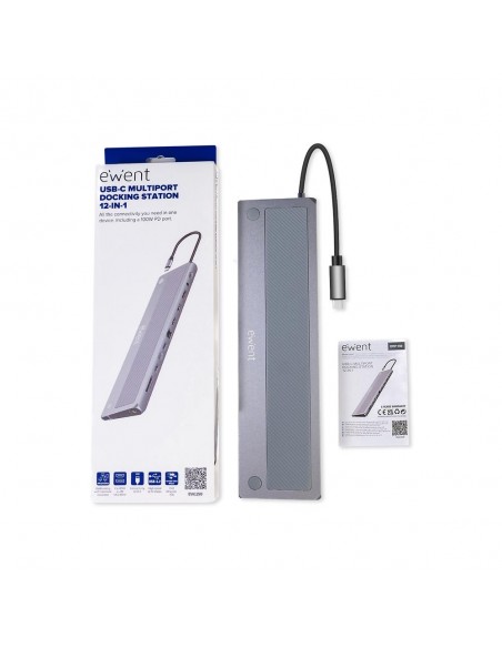 Docking station ewent ew1150 usb tipo c 12 en 1