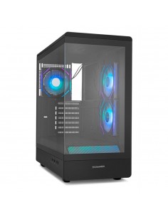 Caja ordenador gaming nox hummer signal atx argb cristal templado negro
