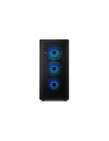 Caja ordenador gaming nox hummer signal atx argb cristal templado negro