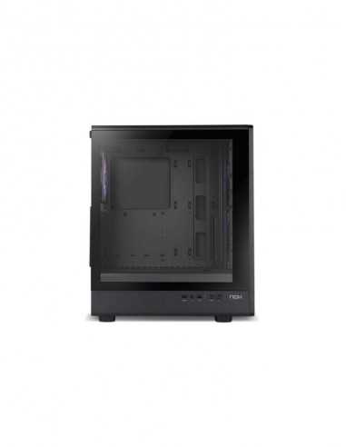 Caja ordenador gaming nox hummer signal atx argb cristal templado negro