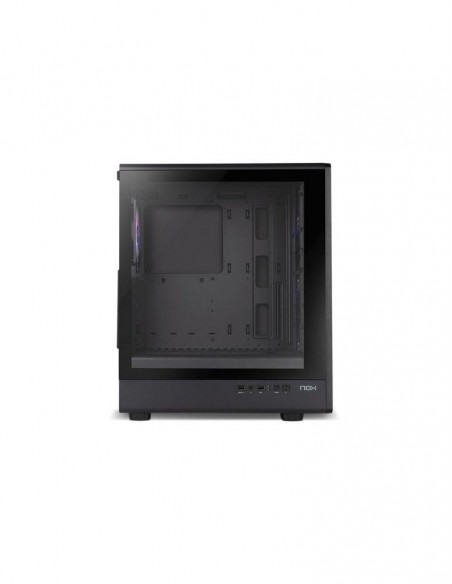 Caja ordenador gaming nox hummer signal atx argb cristal templado negro Caja ordenador gaming nox hummer signal atx argb cristal templado negro
