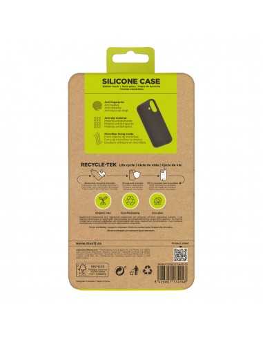 Funda muvit recycletek liquid silicone para apple iphone 16 negra