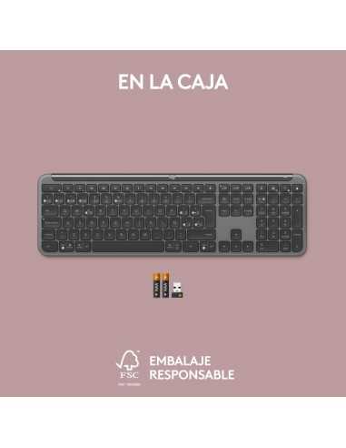 Teclado logitech k950 inalambrico negro