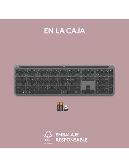 Teclado logitech k950 inalambrico negro