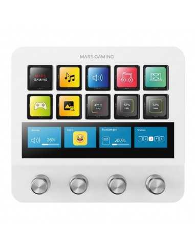 Control deck pro mars gaming msdpro blanco