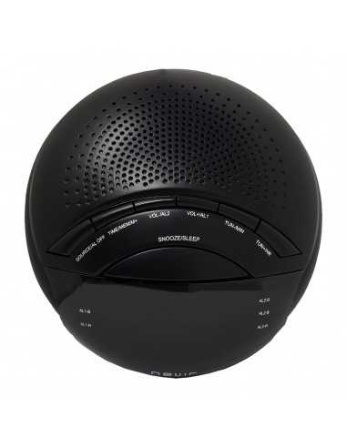 Radio reloj despertador nevir nvr - 335dd negro sintonizador am - fm