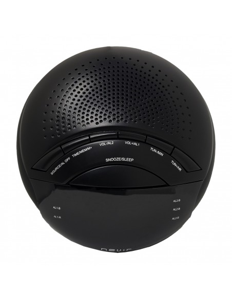 Radio reloj despertador nevir nvr - 335dd negro sintonizador am - fm Radio reloj despertador nevir nvr - 335dd negro sintonizador am - fm