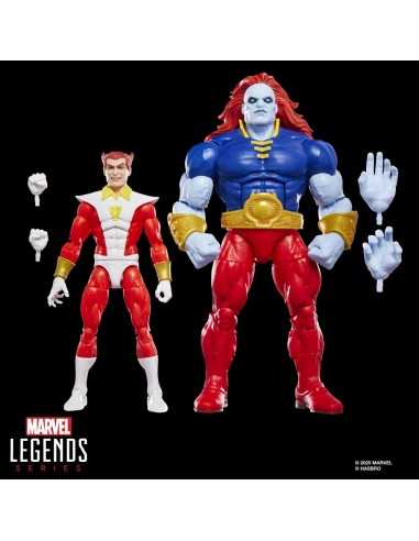 Pack 2 figuras hasbro marvel legends series marvel's starfox & champion of the universe