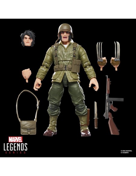 Figura hasbro marvel legends series wolverine (wwii logan)