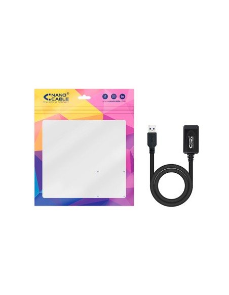 Cable prolongador nanocable con amplificador usb 3.0 usb - a - m - usb - a - h 5 m