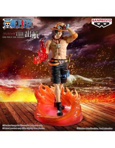 Figura banpresto one piece the shukko logia portgas d.ace special edition