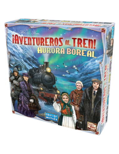 Juego de mesa ¡aventureros al tren! aurora boreal
