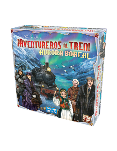 Juego de mesa ¡aventureros al tren! aurora boreal