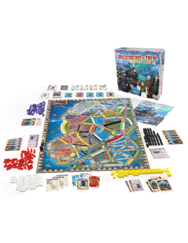 Juego de mesa ¡aventureros al tren! aurora boreal