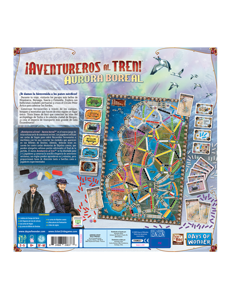 Juego de mesa ¡aventureros al tren! aurora boreal Juego de mesa ¡aventureros al tren! aurora boreal