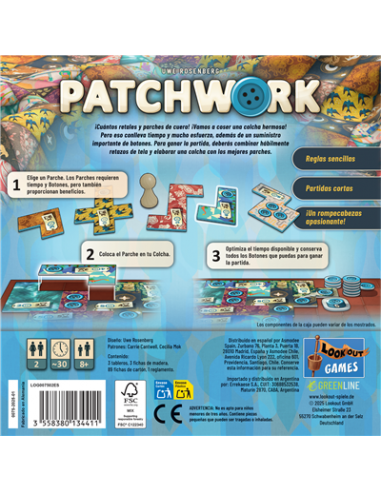Juego de mesa patchwork