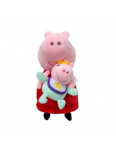 Peluche peppa pig con bebe