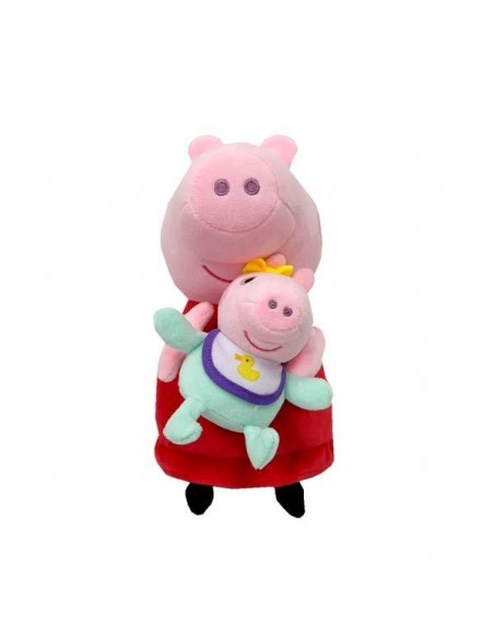 Peluche peppa pig con bebe