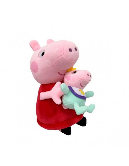 Peluche peppa pig con bebe