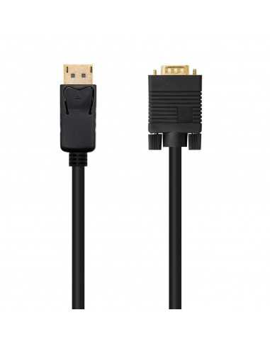Cable conversor displayport a vga nanocable 1m - macho - macho - negro