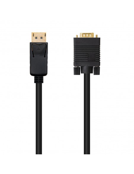 Cable conversor displayport a vga nanocable 1m - macho - macho - negro Cable conversor displayport a vga nanocable 1m - macho - macho - negro