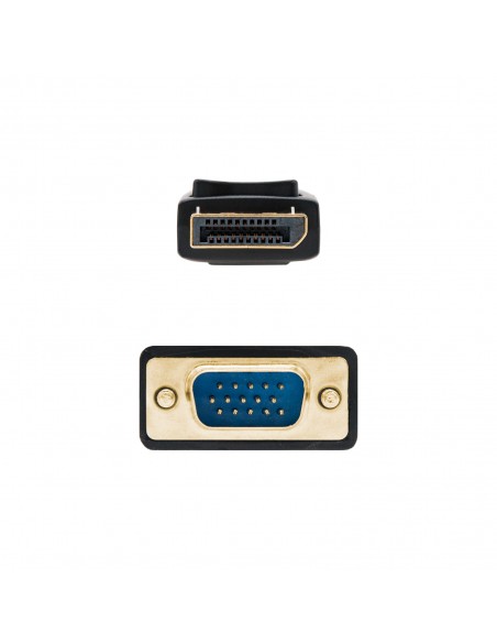 Cable conversor displayport a vga nanocable 1m - macho - macho - negro Cable conversor displayport a vga nanocable 1m - macho - macho - negro