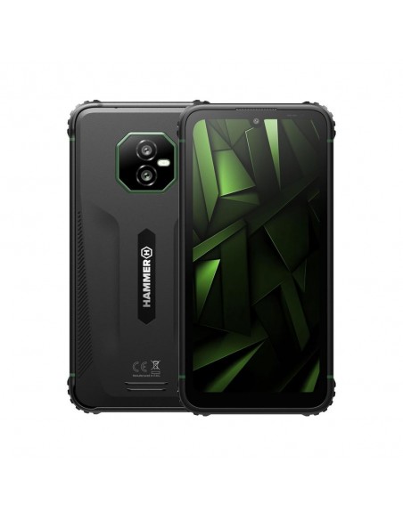 Telefono movil smartphone rugerizado hammer ranger 4g - 8gb - 256gb - 6 pulgadas - negro - verde