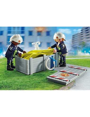 Playmobil bomberos con colchoneta