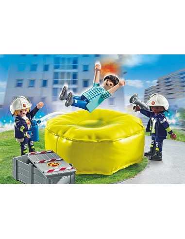 Playmobil bomberos con colchoneta