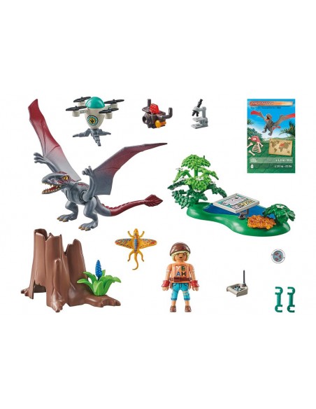 Playmobil observatorio con dimorphodon