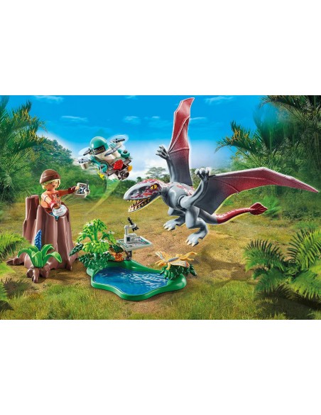 Playmobil observatorio con dimorphodon