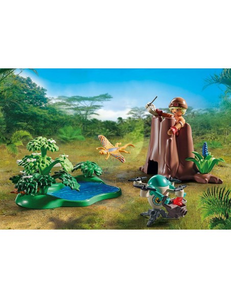 Playmobil observatorio con dimorphodon