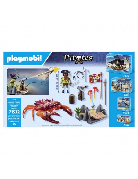 Playmobil batalla con el cangrejo gigante Playmobil batalla con el cangrejo gigante