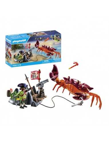Playmobil batalla con el cangrejo gigante