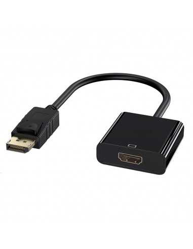 Cable displayport a hdmi ewent 0.15m - macho - hembra - negro