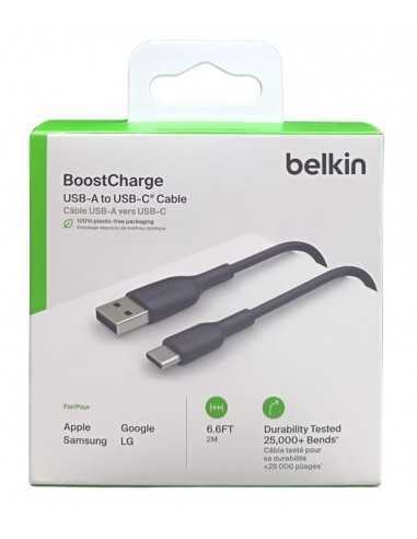Cable usb tipo c a usb tipo a belkin 2m - macho - macho - negro