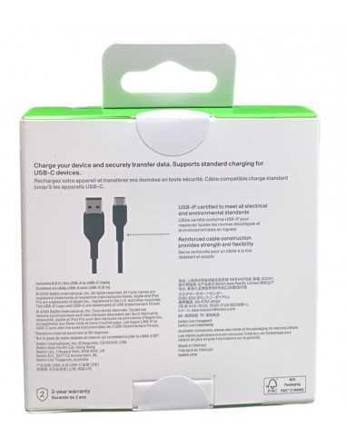 Cable usb tipo c a usb tipo a belkin 3m - macho - macho - negro