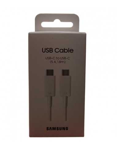 Cable usb tipo c samsung 1.8m - macho - macho - blanco