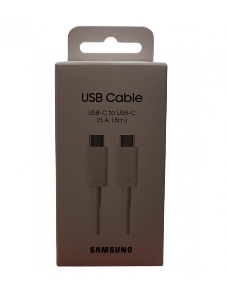 Cable usb tipo c samsung 1.8m - macho - macho - blanco