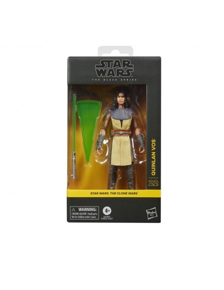 Figura hasbro star wars the clone wars the black series quinlan vos