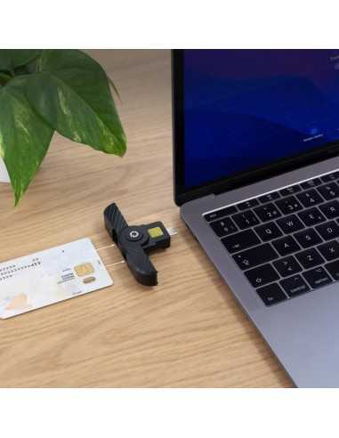 Lector dni usb tipo c tooq tqr - 3011b