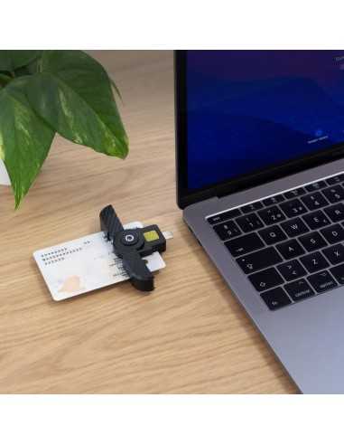 Lector dni usb tipo c tooq tqr - 3011b
