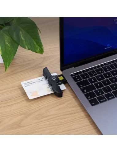 Lector dni usb tipo c tooq tqr - 3011b