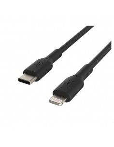 Cable lightning a usb tipo c belkin 2m - macho - macho - negro - trenzado