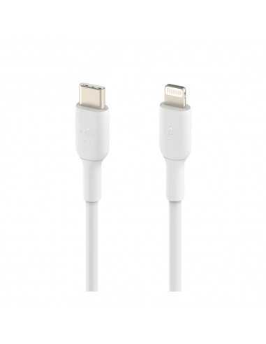Cable lightning a usb tipo c belkin 2m - macho - macho - blanco - trenzado