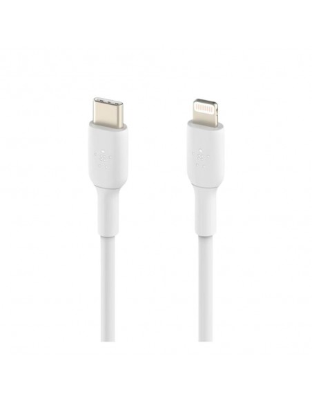 Cable lightning a usb tipo c belkin 2m - macho - macho - blanco - trenzado