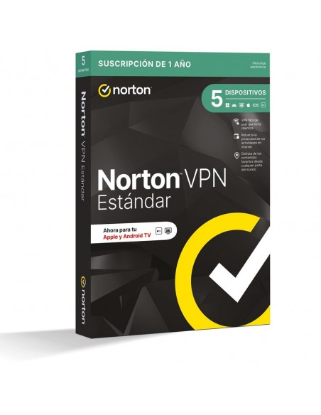Vpn norton vpn standard es 1 usuario 5 dispositivos 1 año esd electronica