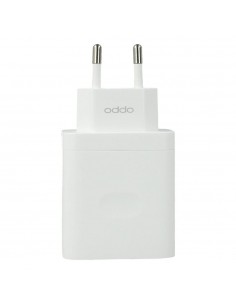 Cargador oppo supervooc 33w usb tipo a blanco