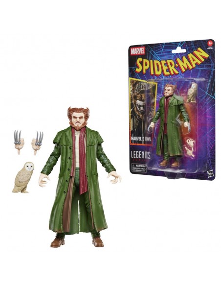 Figura hasbro marvel legends series spider - man marvel's owl