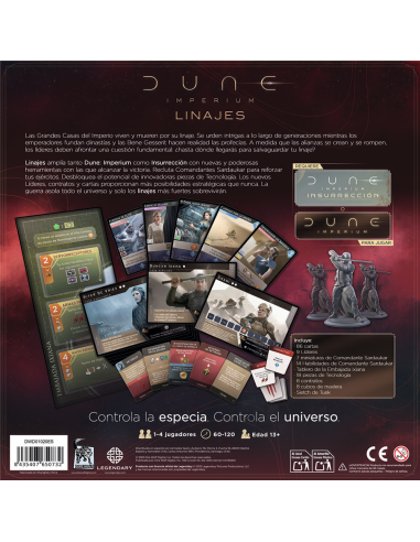 Juego de mesa dune imperium: linajes